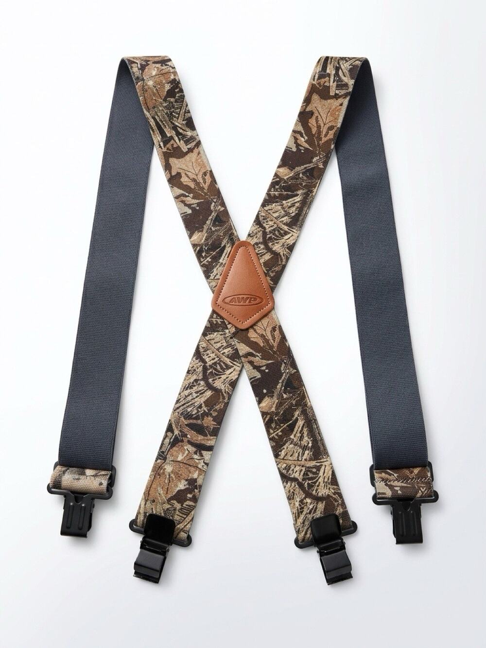 Men's Suspenders X Style Heavy Duty Material Elastic Thick Clip On USA Made